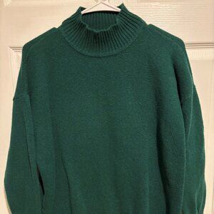 Loft green mock neck sweater